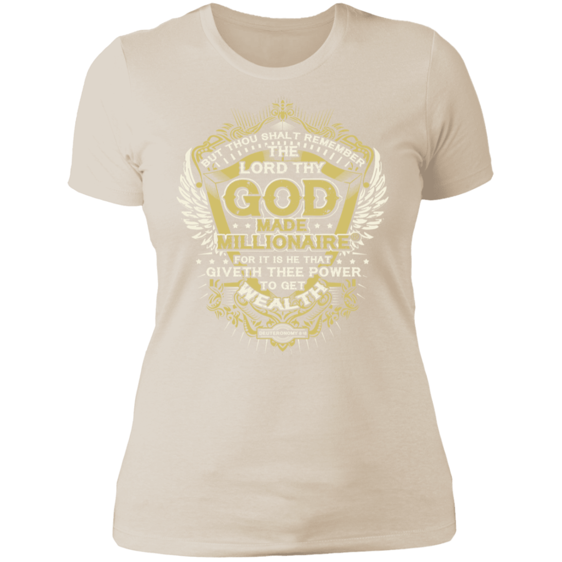 God Made Millionaire® Ladies' Premium T-Shirt Crown Series