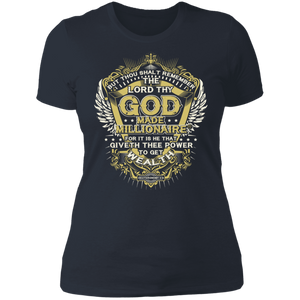 God Made Millionaire® Ladies' Premium T-Shirt Crown Series