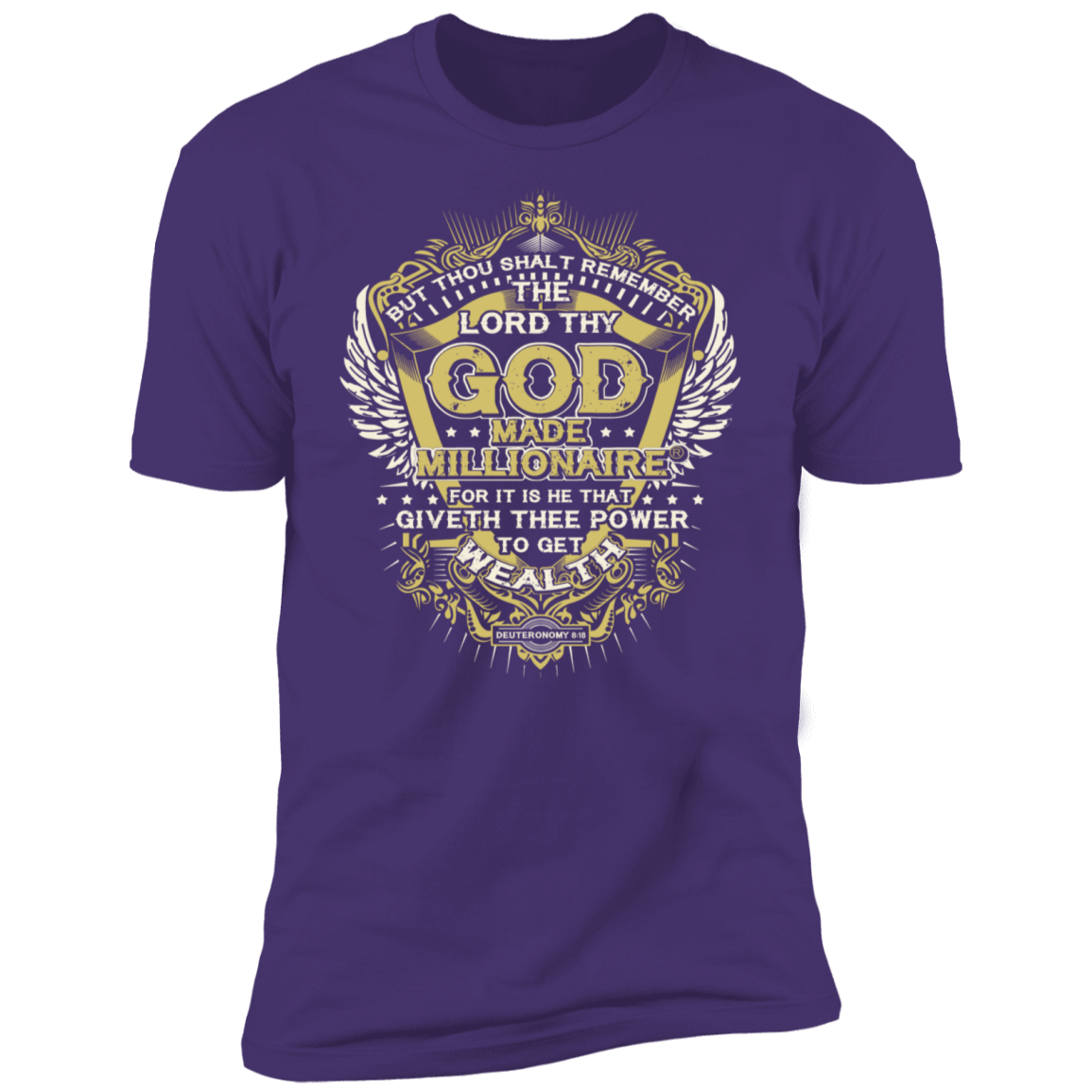 God Made Millionaire Premium Short Sleeve T-Shirt Crown Series